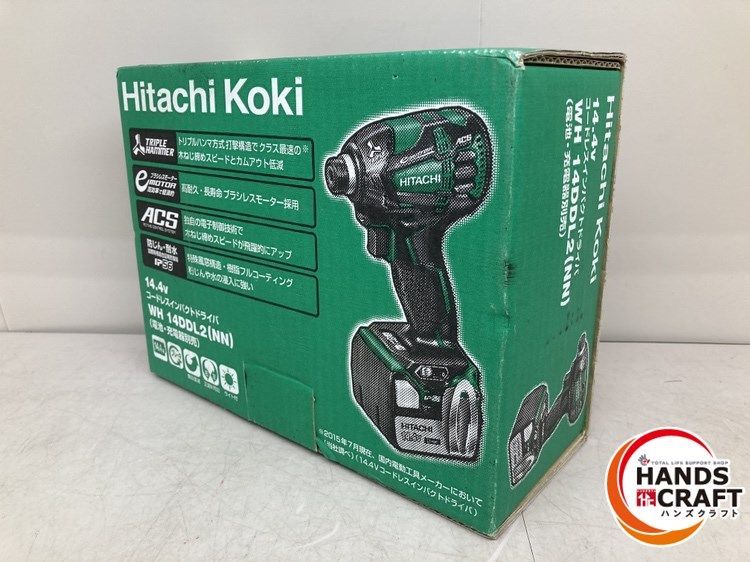 ♪【未使用保管品】HiKOKI WH14DDL2(NN) コードレスインパクトドライバ