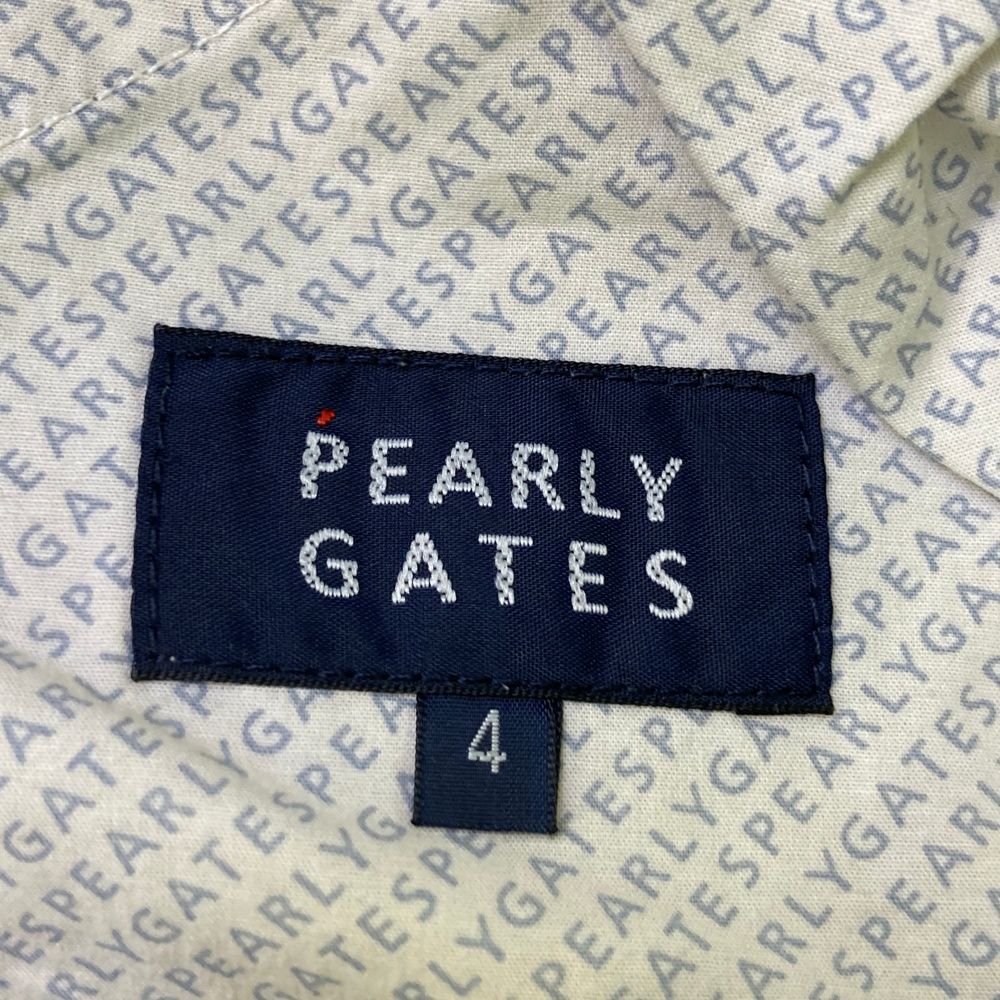 サイズ：4 PEARLY GATES パーリーゲイツ ハーフパンツ ロゴプリント 総