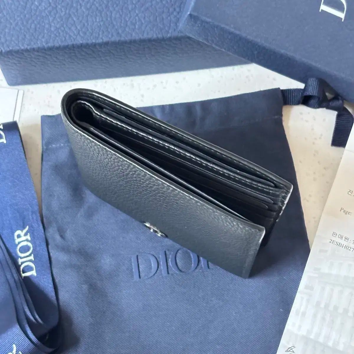 ディオール 二つ折り財布 バイフォールドウォレット ブラック CD