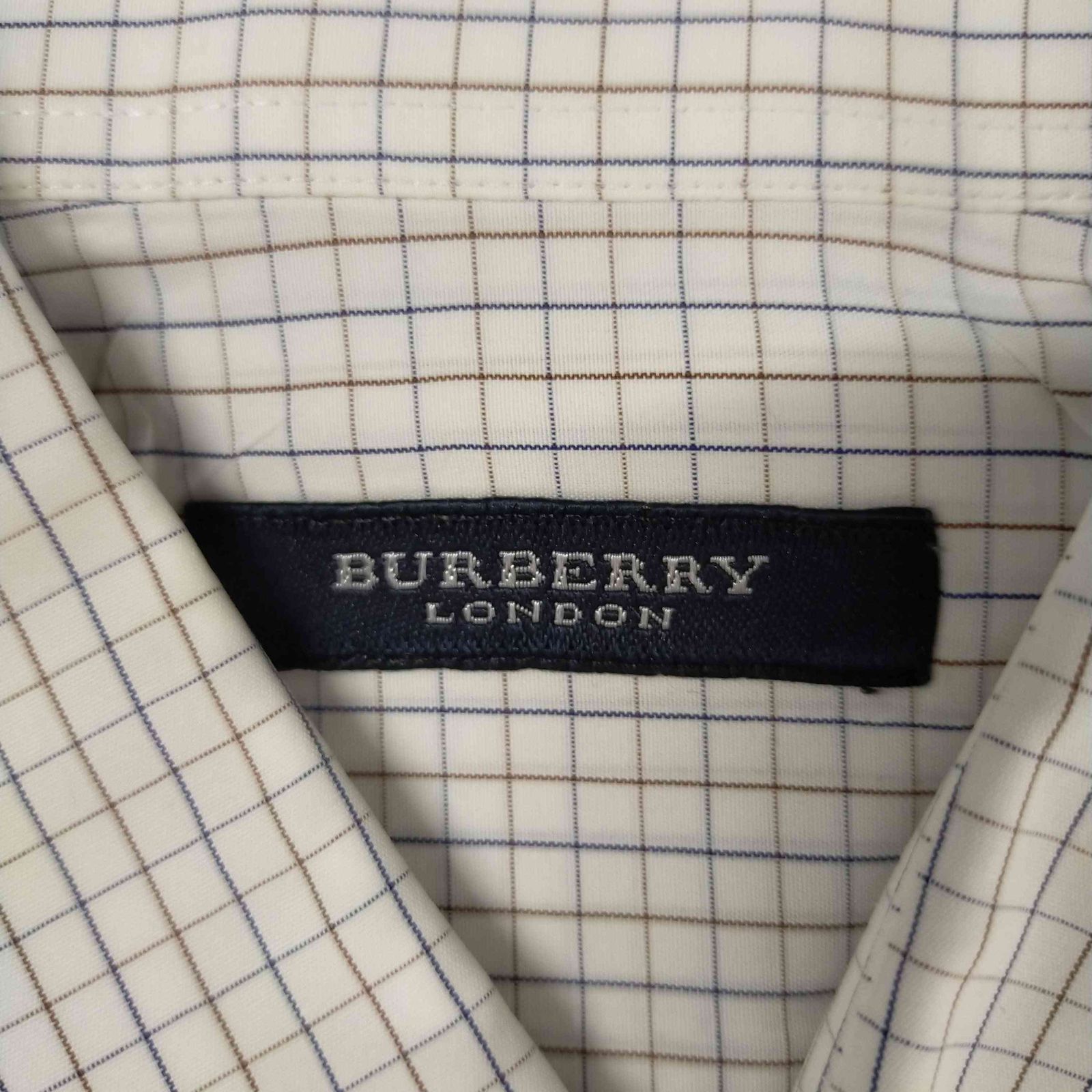 バーバリーロンドン BURBERRY LONDON ロゴ刺繍チェックシャツ メンズ