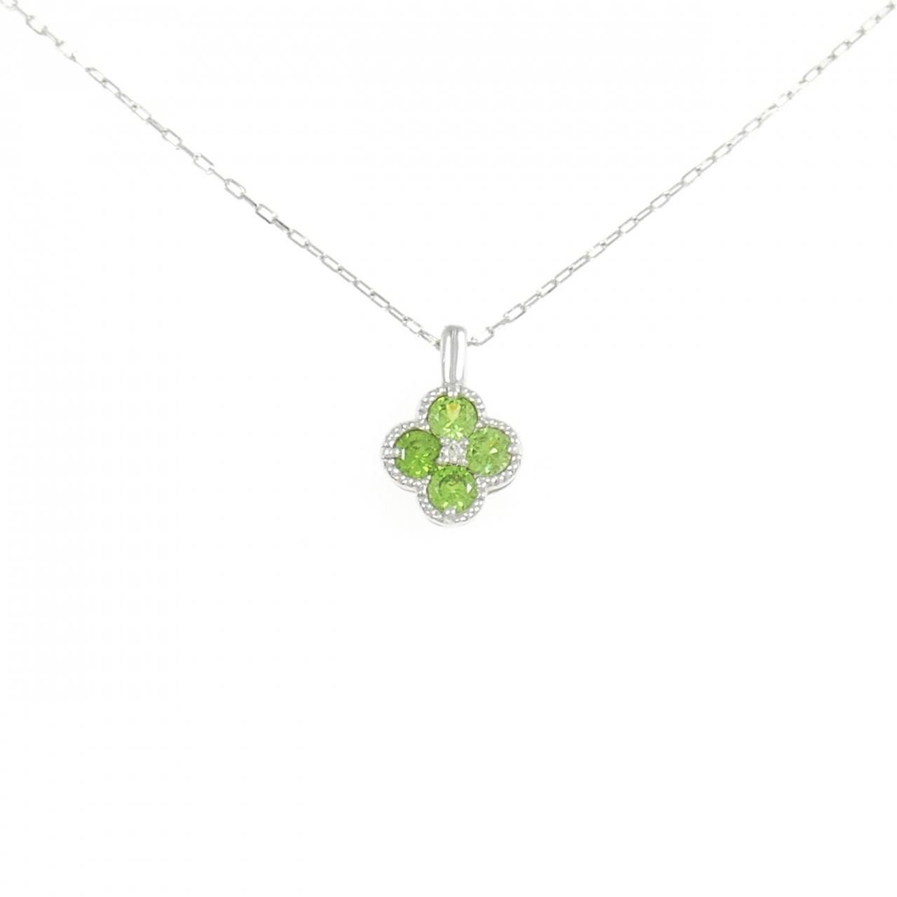 ご予約 デマントイド ネックレス K18WG デマントイドガーネット ネックレス 0.46CT - メルカリ