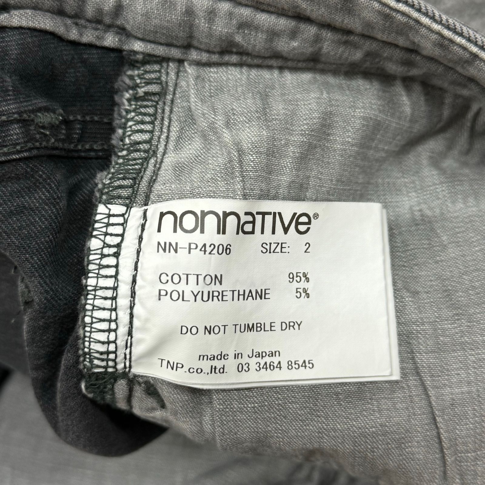 定価39380円 nonnative DWELLER 5P JEANS 02 COTTON 12oz BLACK STRETCH DENIM VW ブラックデニム パンツ ストレッチ ジーンズ ノンネイティブ NN-P4206 ブラック系 2  73649A3