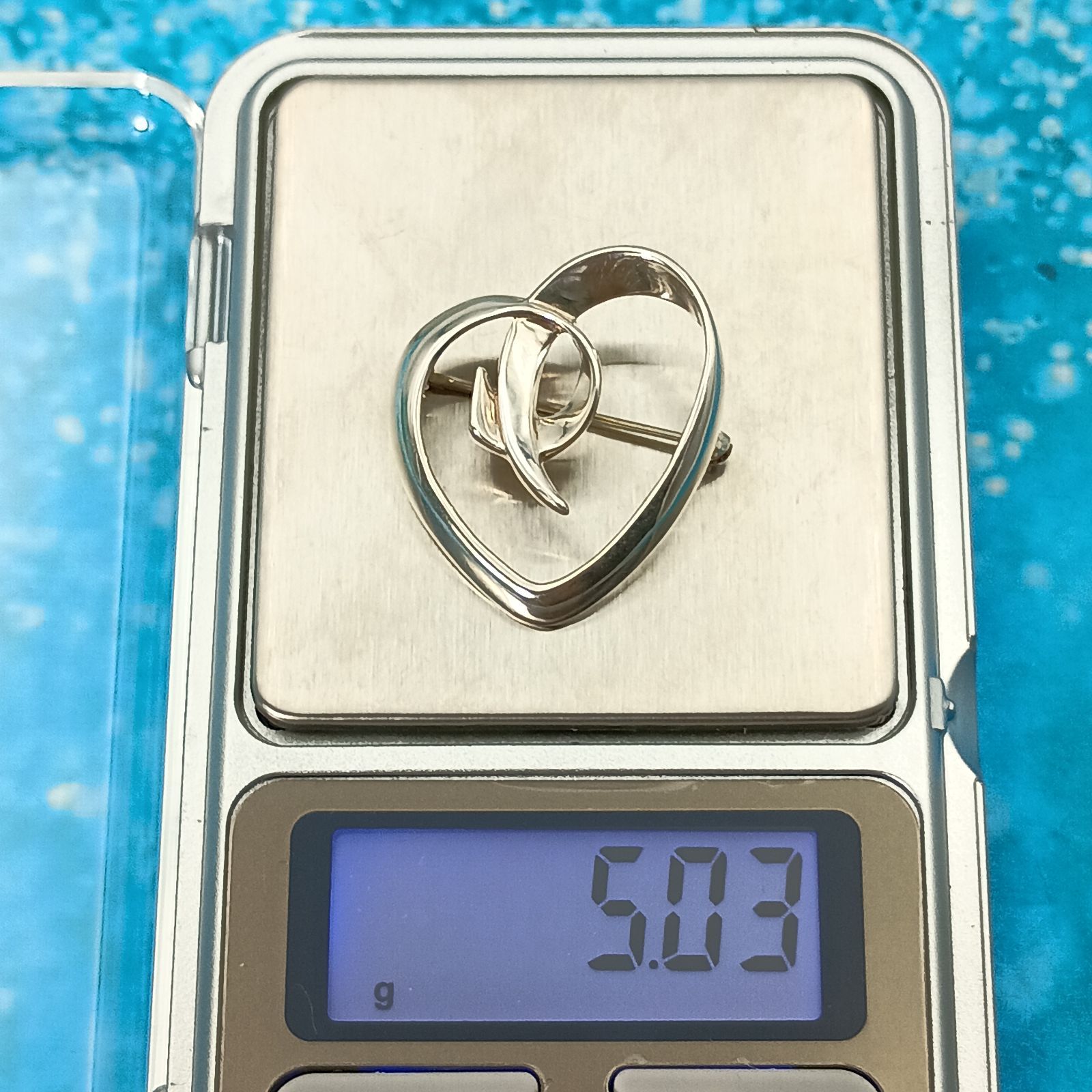 TIFFANY&Co ティファニー オープンハート ブローチ シルバー925 - メルカリ