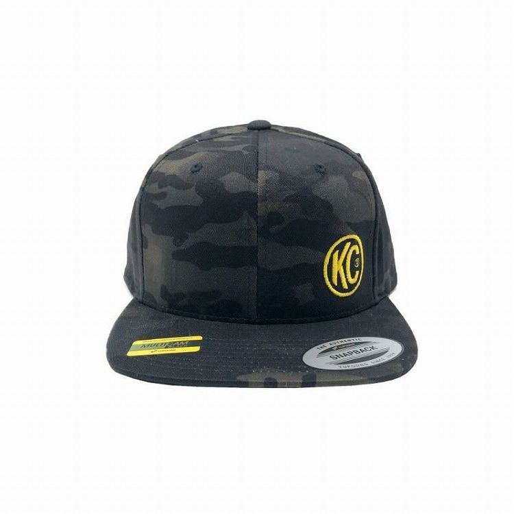 KC HiLiTES KC Logo - Flat Bill Snapback Trucker Hat - Black MultiCam - One Size カモフラージュ柄 迷彩柄 キャップ 帽子 ユニセックス