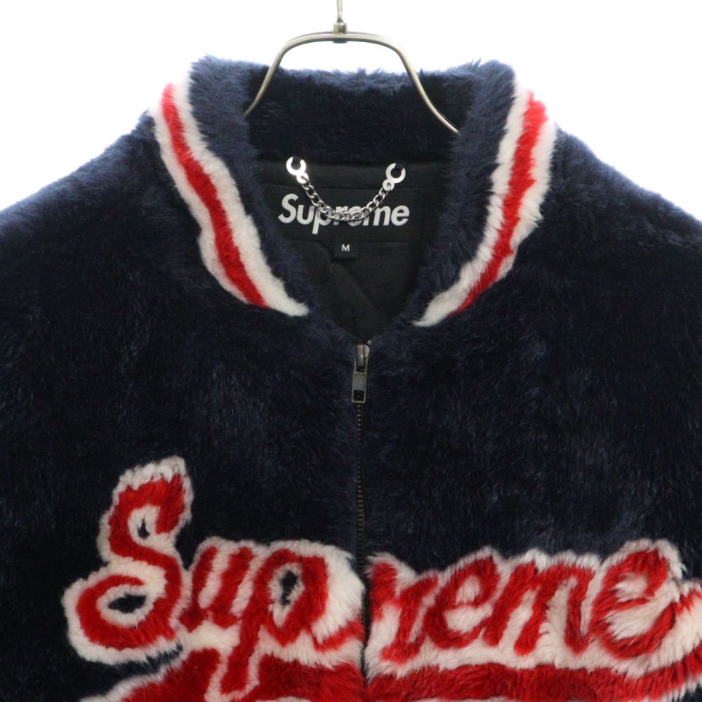 ジャケット・アウター Faux Fur Varsity Jacket Supreme Faux Fur Varsity Jacket Navy シュプリーム スタジャン