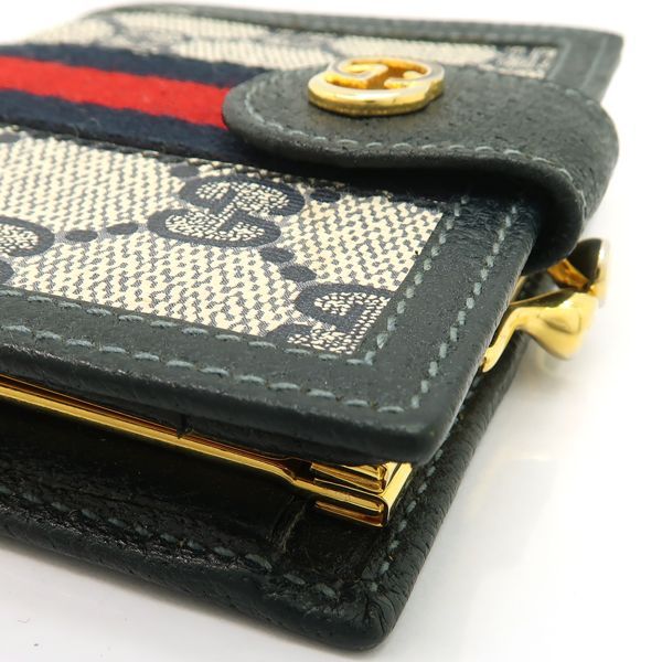 GUCCI コンパクトウォレット 035.150 シェリーライン がま口 2つ折り