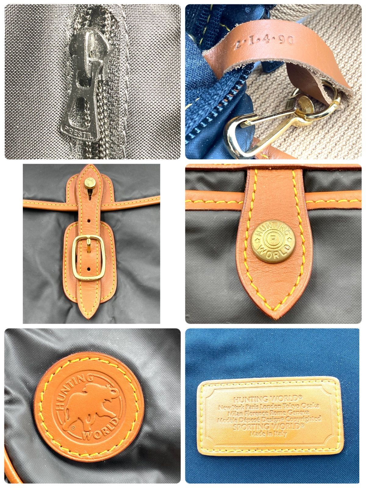 Hunting World ハンティングワールド バチュークロス×レザー
