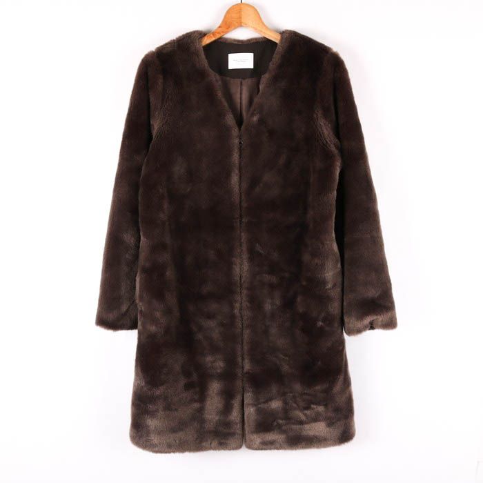 UNITED ARROWS グレー フォックスファーコート UNITED ARROWS グレー フォックスファーコート