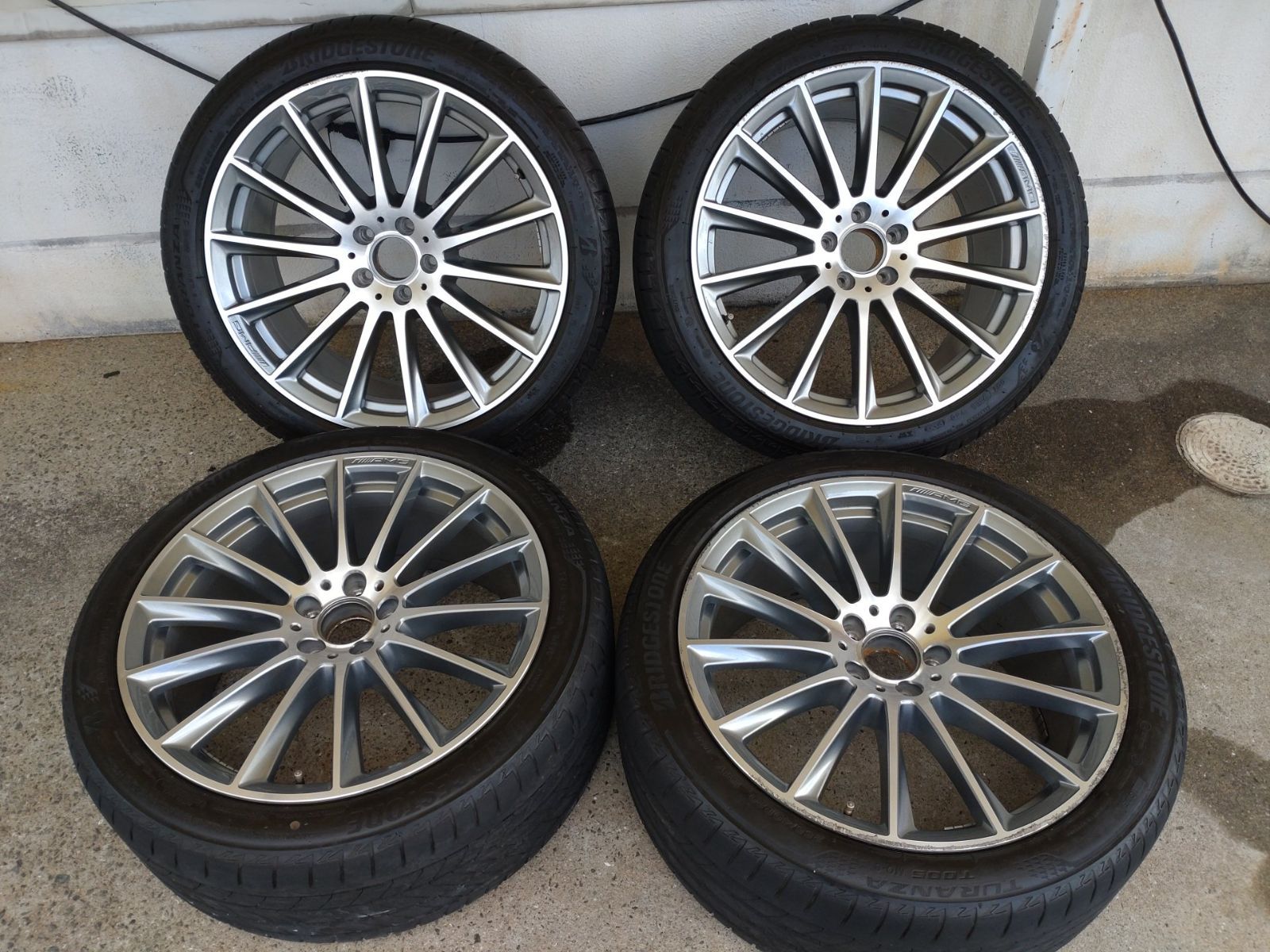 ベンツ W223 Sクラス AMG 純正ホイール 112-5H　10J/9J+48.1/+34　＆　BS TURANZA T005 MO-S 255/40R20x2 285/35R20x2　4本セット