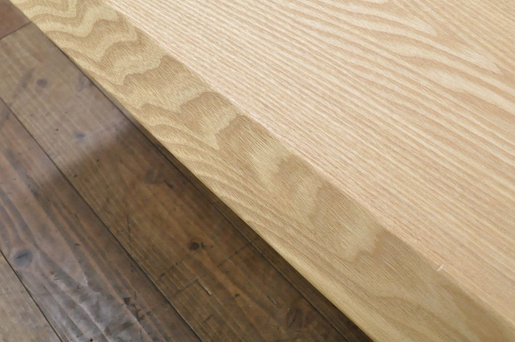 4EK91 柏木工 座卓 タモ材 オーク材 センターテーブル 座敷机 象嵌細工