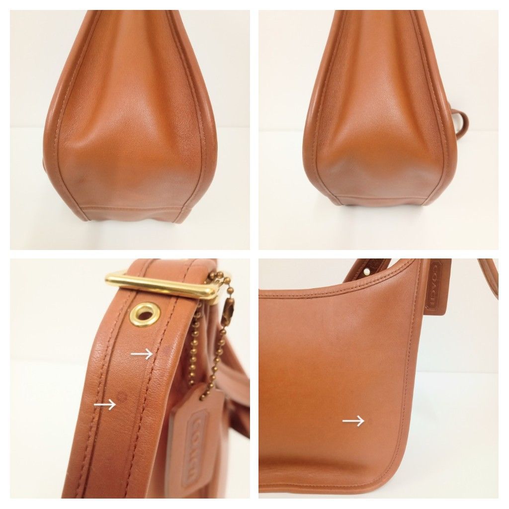 COACH オールドコーチ レザー ショルダーバッグ 9950 斜め掛 ブラウン COACH】オールドコーチ/レザーショルダーバッグ/9950 - メルカリ