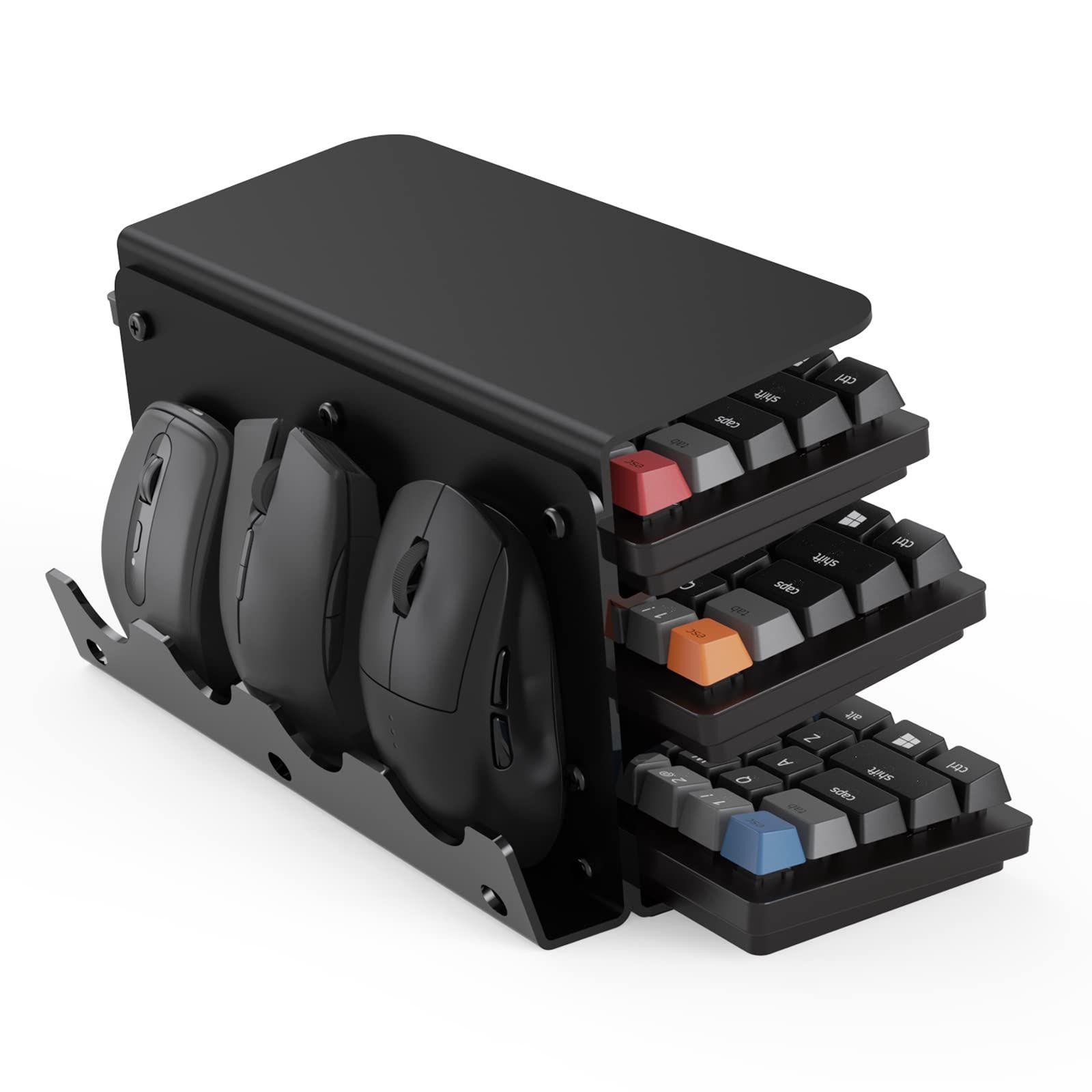 スタイリッシュ&実用的！3段階キーボードホルダーディスプレイスタンド