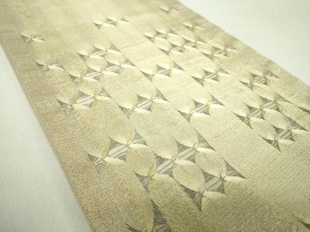 専用帯2129 ●さが美扱い ひなや工房 伊豆蔵明彦 高級 正絹 太鼓全通 袋帯 西陣織の名門【ひなや工房】 ニュアンスカラーの【手組み紐