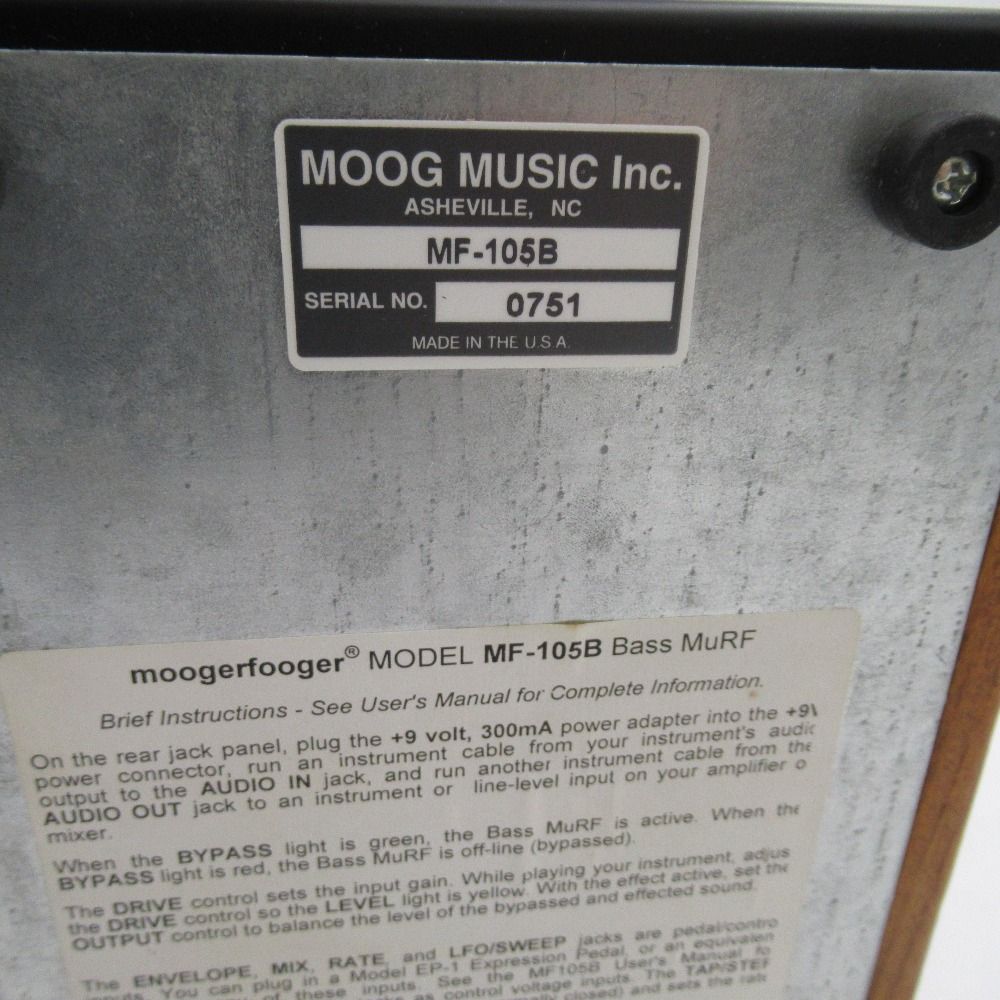 送料無料SALE! 音響機材 Moog Moogerfooger MF-105 MuRF モーグ エフェクター 難あり