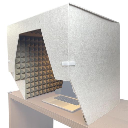 簡易防音室防音シート卓上吸音ボックス防音ボックス仕事用仕切りパーテーション録音会議放送用発音練習電話営業用テレワークリモートワーク79.8 x 79.8 cm