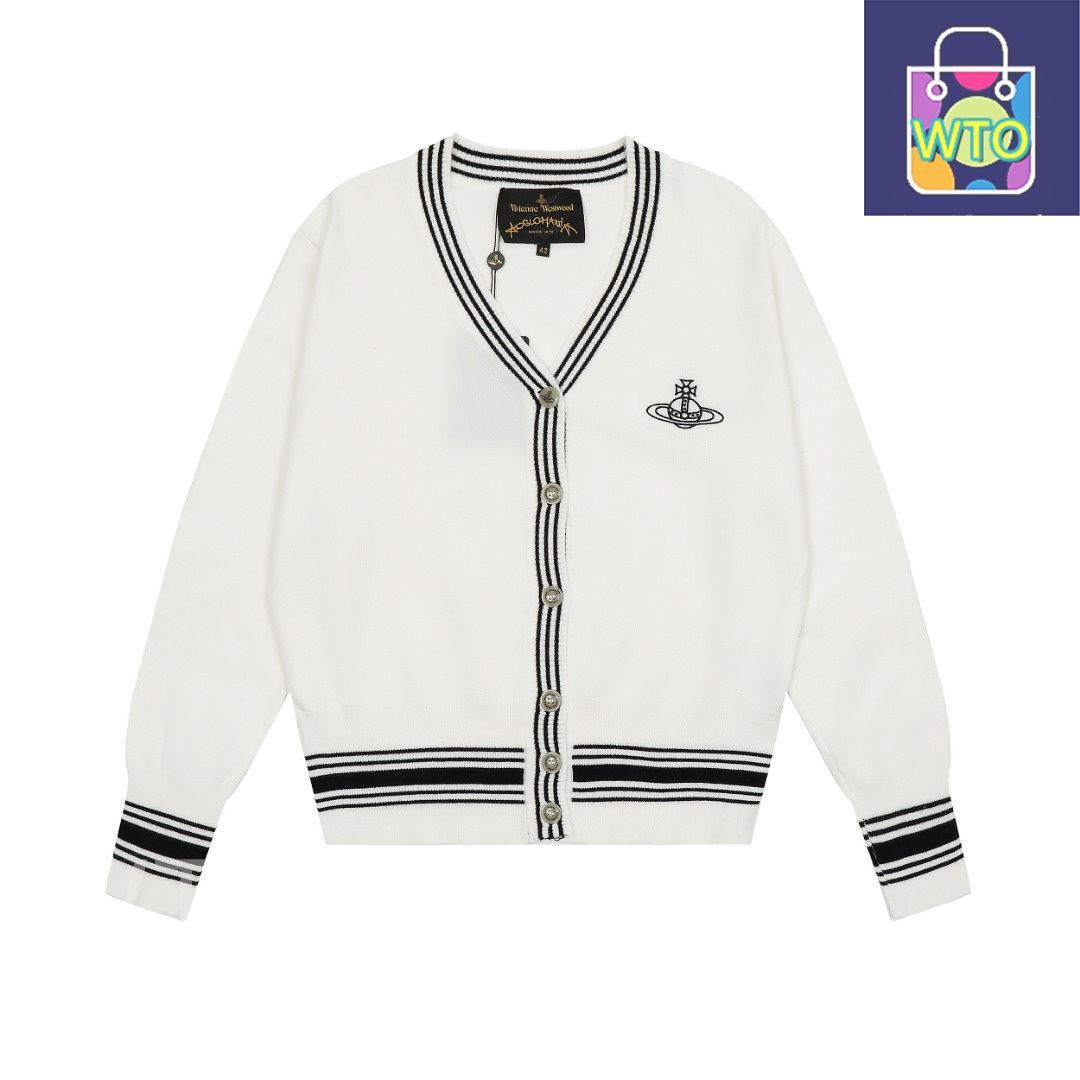 Vivienne Westwood ホワイトカーディガン アイボリーホワイト　S 本日限定特価】Vivienne Westwood レディース カーディガン 土星