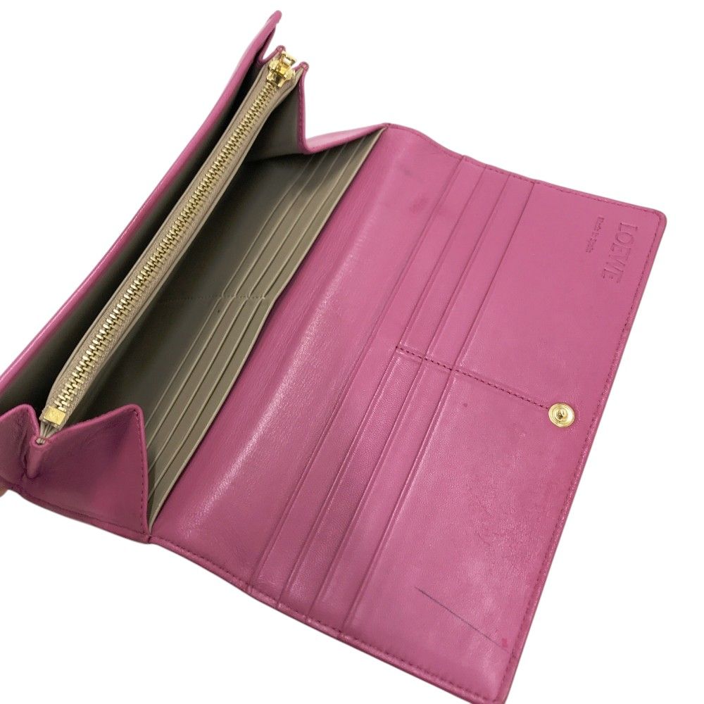 LOEWE(ロエベ) 長財布 - ライトピンク レザー