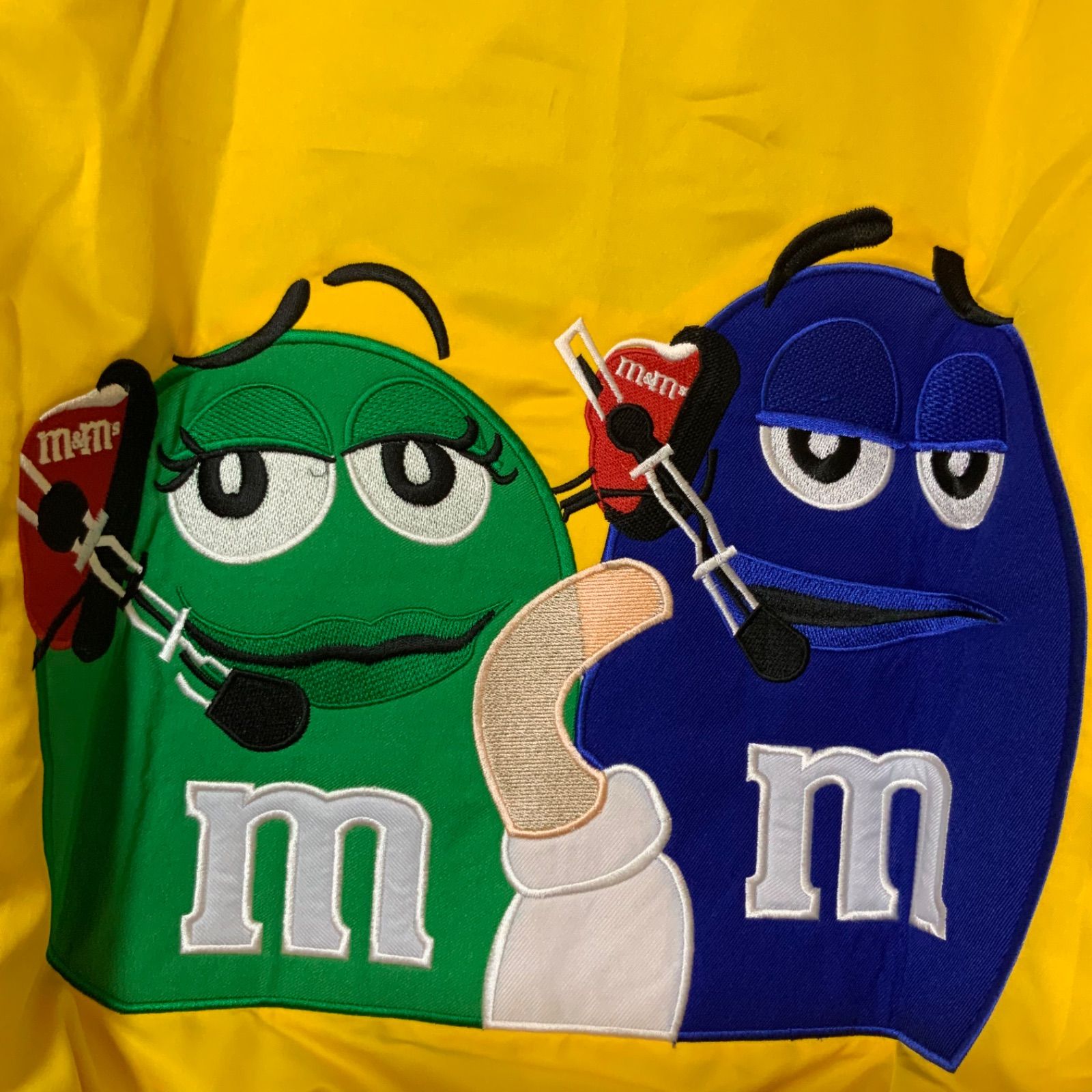 M&Ms レーシングジャケット M L XL XXL エムアンドエムズ イエロー