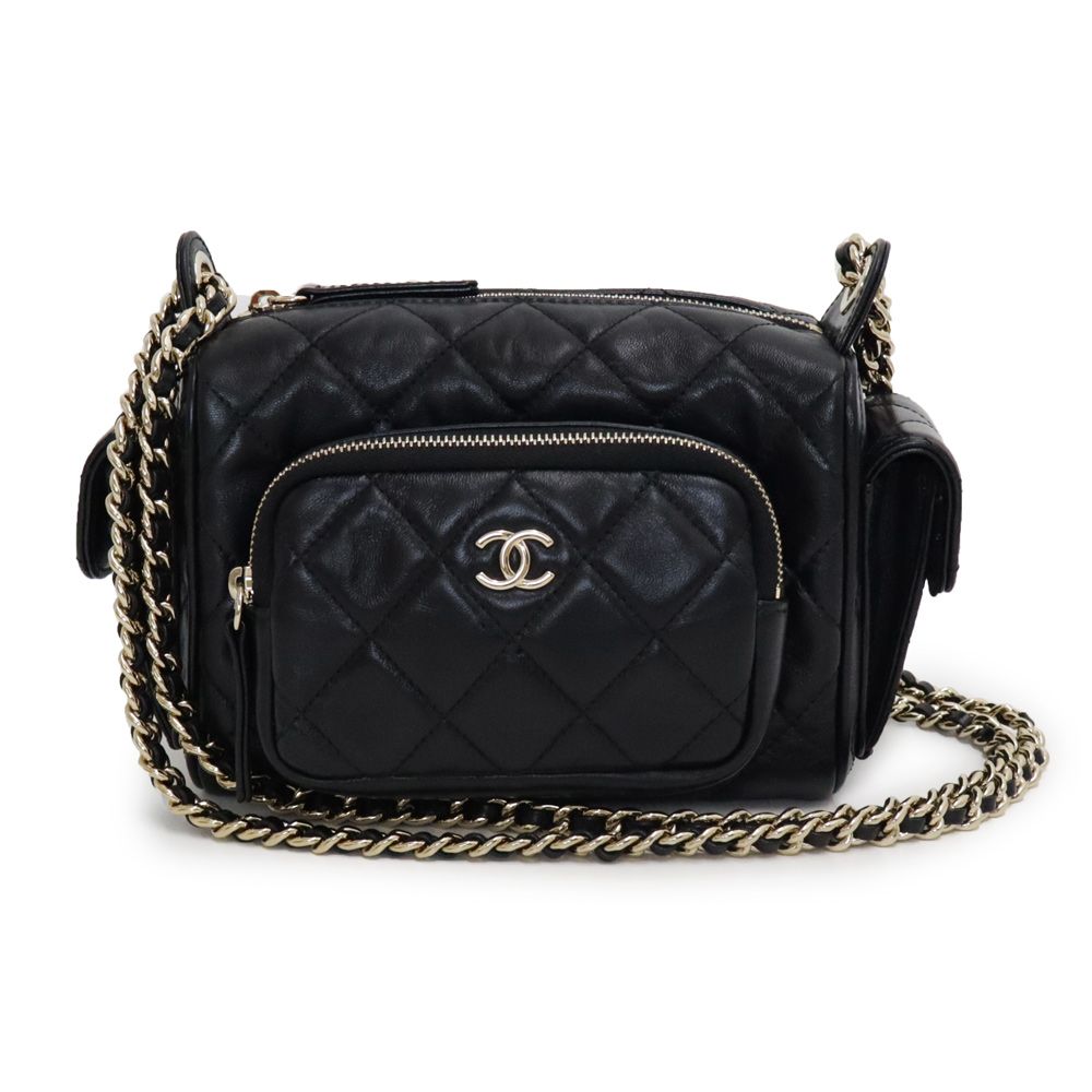 シャネル マトラッセ ココマーク 2WAY チェーン カメラバッグ