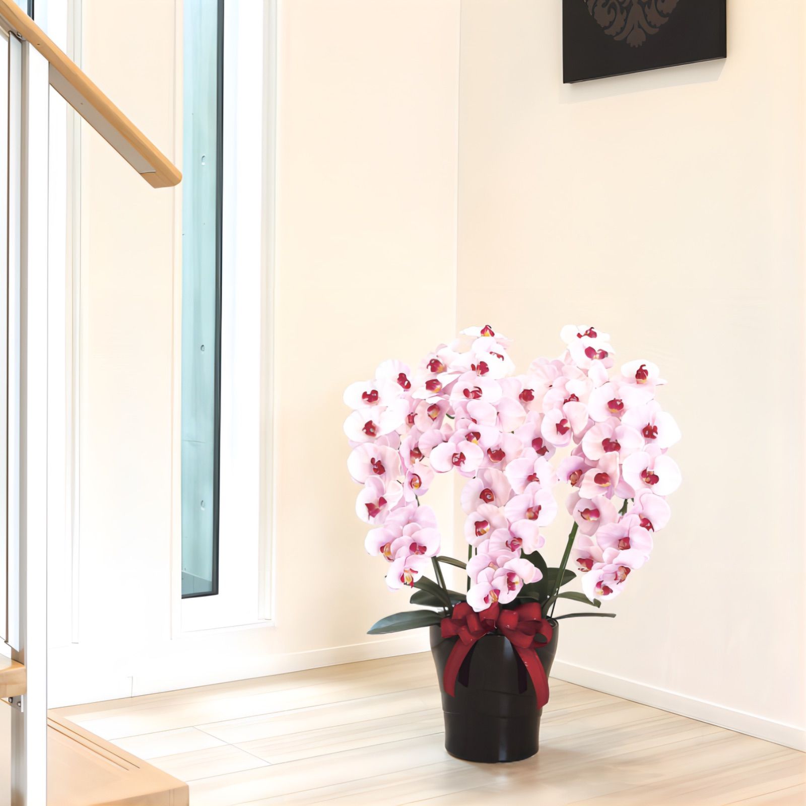 光触媒 人工観葉植物 フェイクグリーン プレミアム胡蝶蘭5本立P 【公式