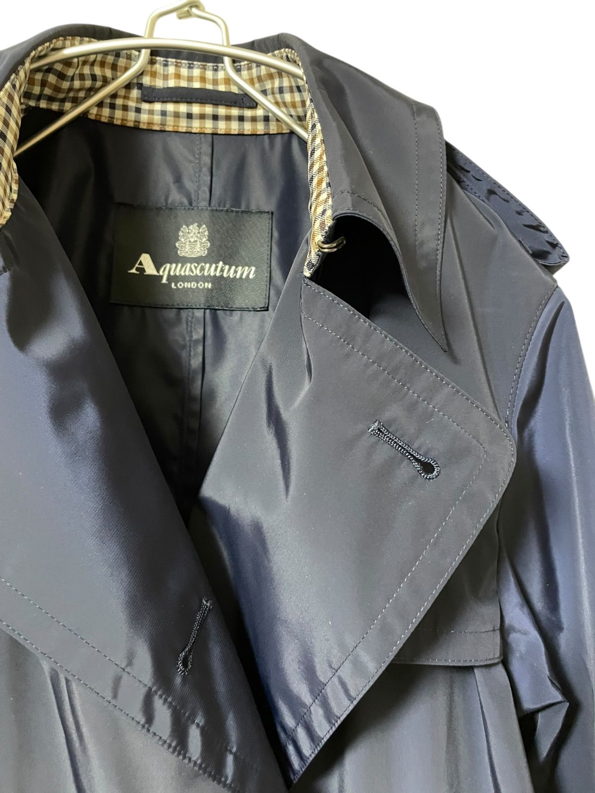 Z1344【美品】Aquascutum LONDON アクアスキュータム トレンチ