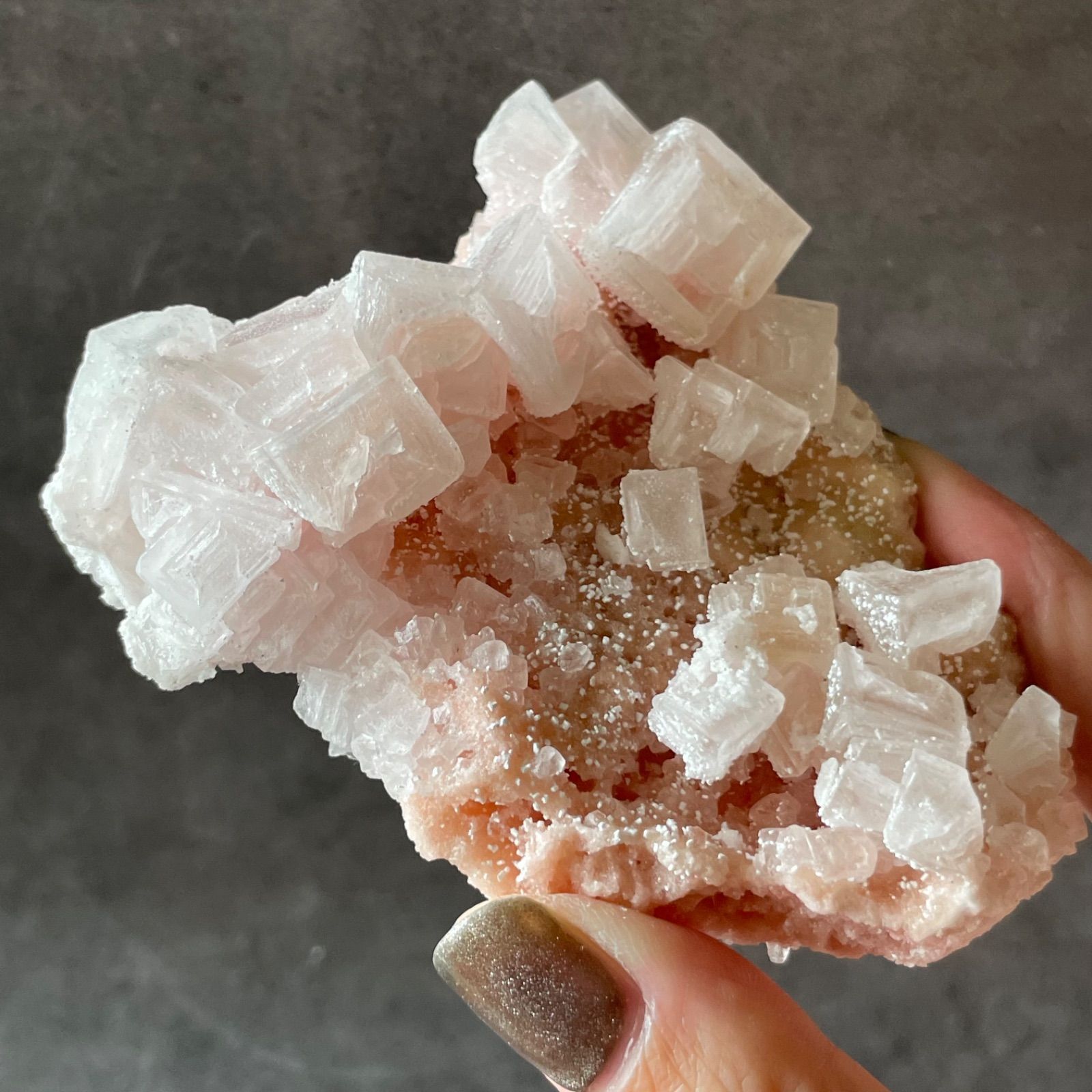 カリフォルニア産|pink Halite ピンクハライト|岩塩 原石|天然石 