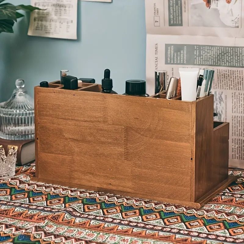デスクオーガナイザー 卓上 収納ボックス 木製 引き出し 小物入れ ミニ