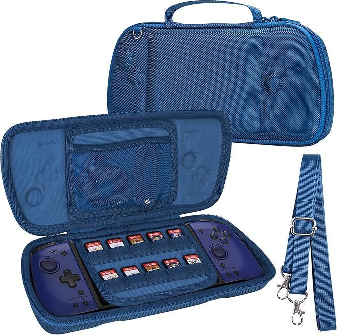 【在庫処分】【Aenllosi 専用収納ケース】対応 Hori グリップコントローラー for Nintendo Switch Split Pad Pro/Compact ブルー（ケースのみ）
