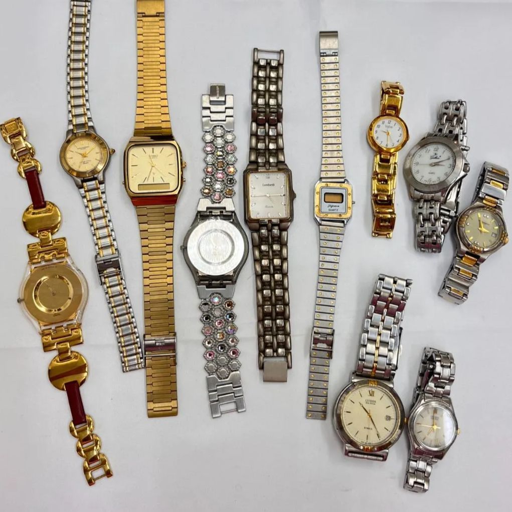 3 アナログ時計 CASIO・CITIZEN・SEIKOなどまとめ売りジャンク N【ジャンク時計まとめ】お買い得 おまとめ品 CITIZEN シチズン