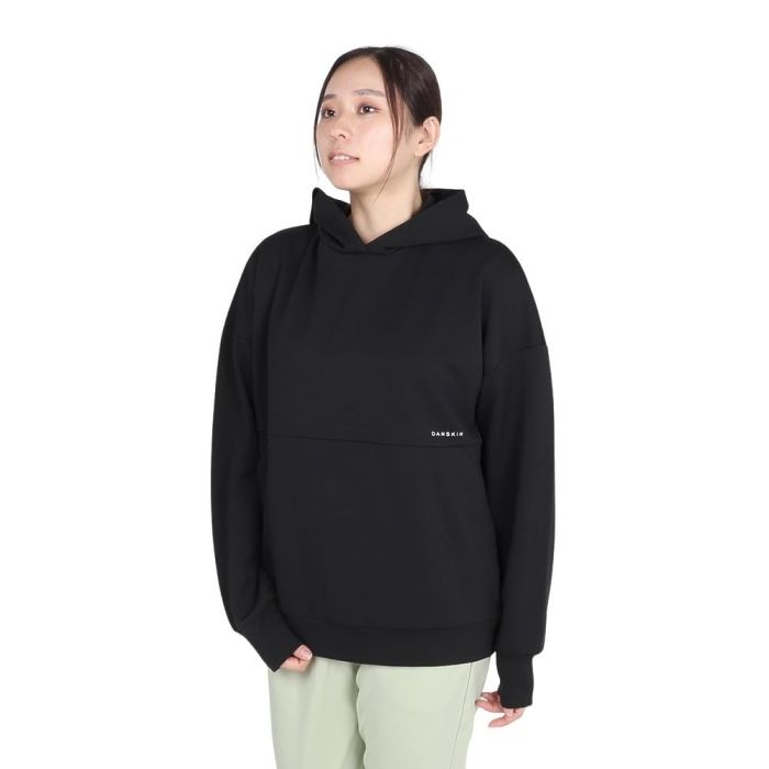【新品・5営業日で発送】DANSKIN(ダンスキン) GREENWAY_HOOD_SWET (DC524304) 色 : ブラック サイズ : M 