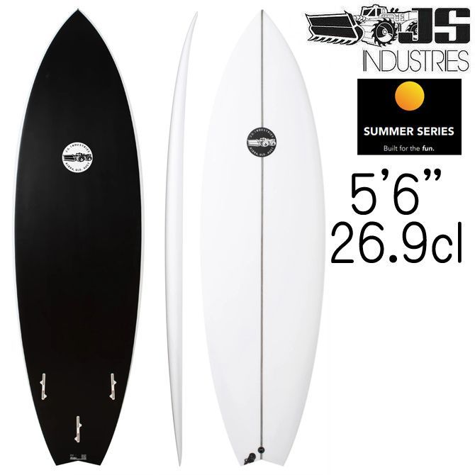 JS サーフボード ブラックバロン 2.1 PU モデル 5'6×19 1/8×2 1/2 26.9L / JS Industries BlackBaron 2.1 PU