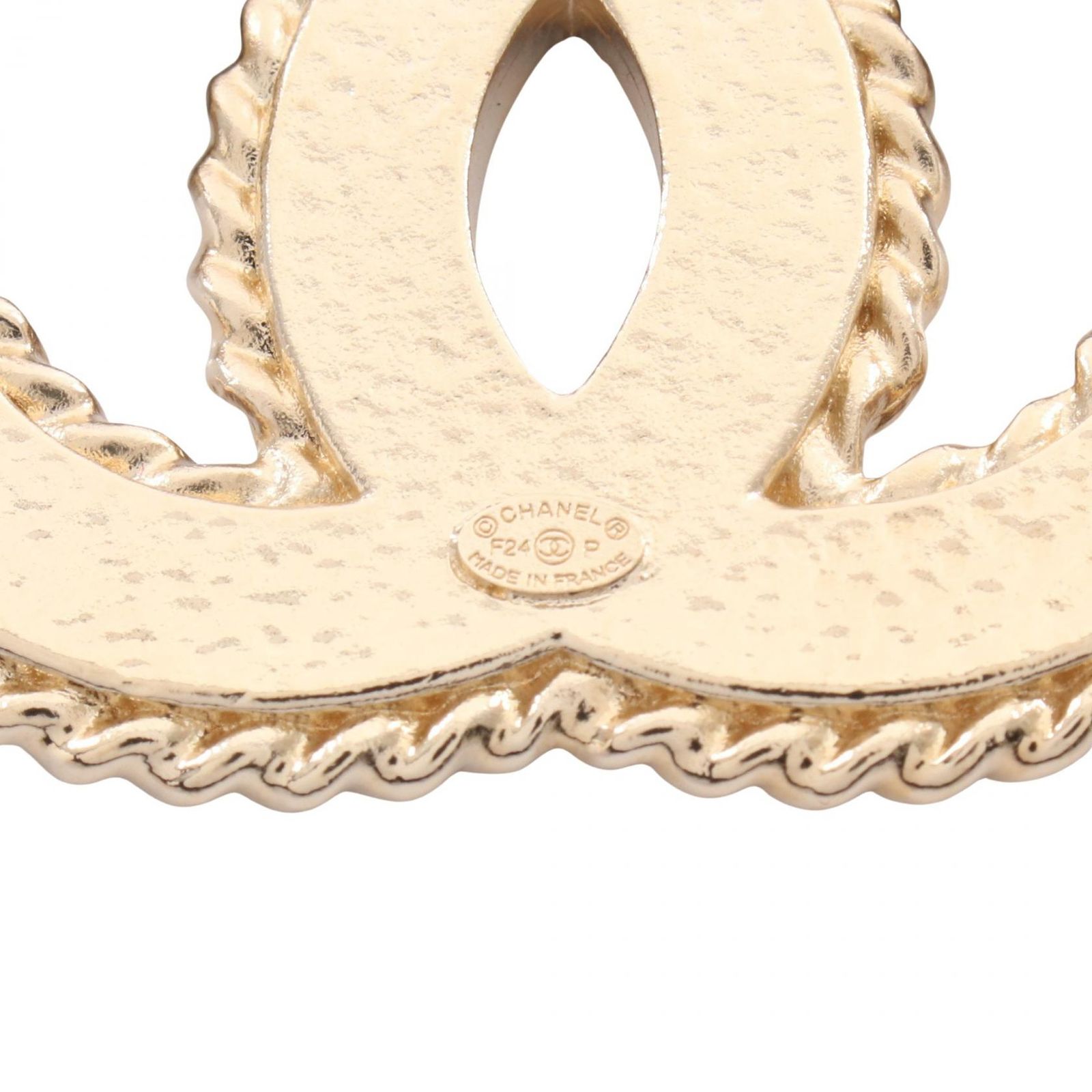 シャネル ゴールドプレート ココマーク ブローチ 98P シャネル CHANEL 5連 ココマーク ブローチ 94P ゴールド メタル