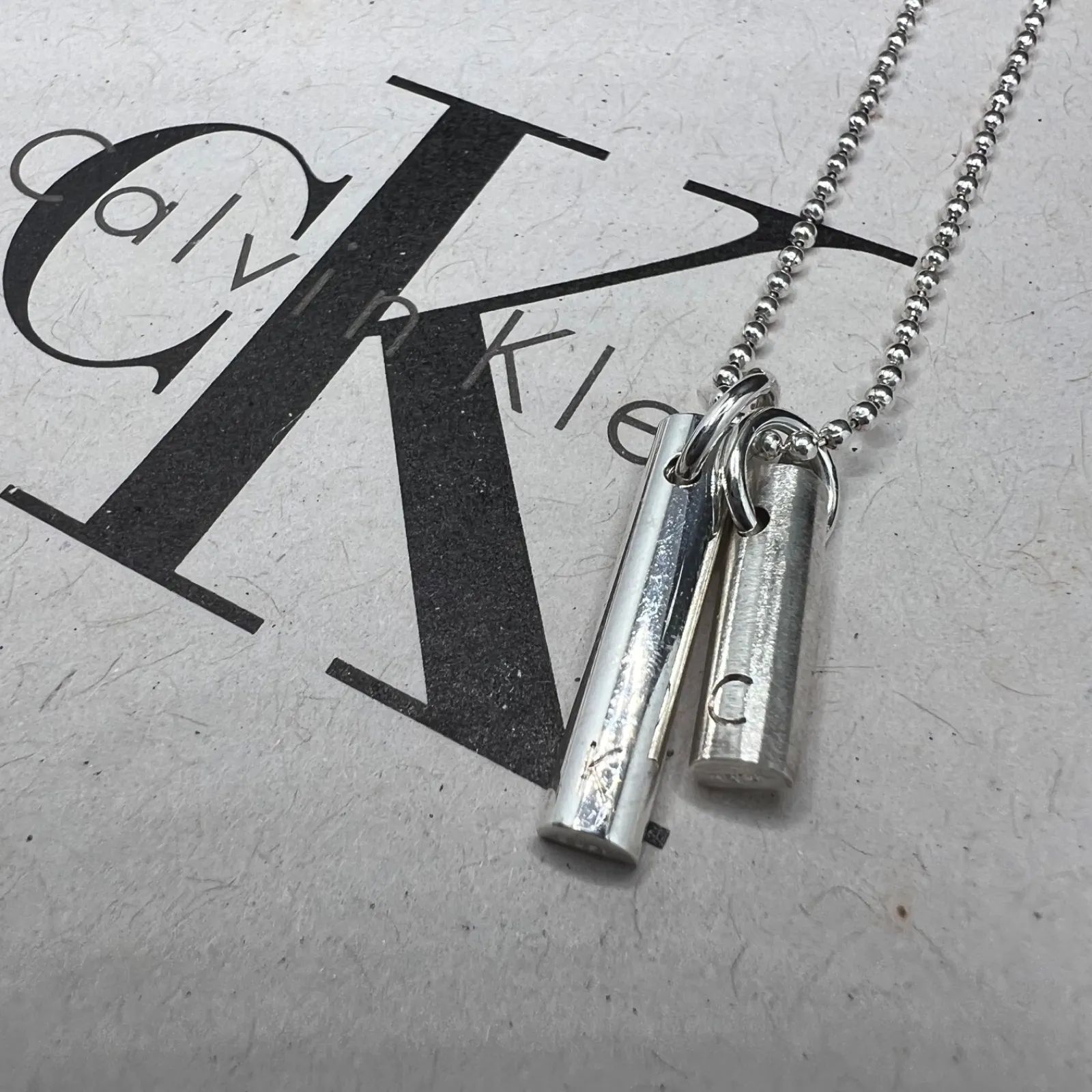 CALVIN KLEIN カルバンクライン CK ネックレス シルバー 925 - メルカリ