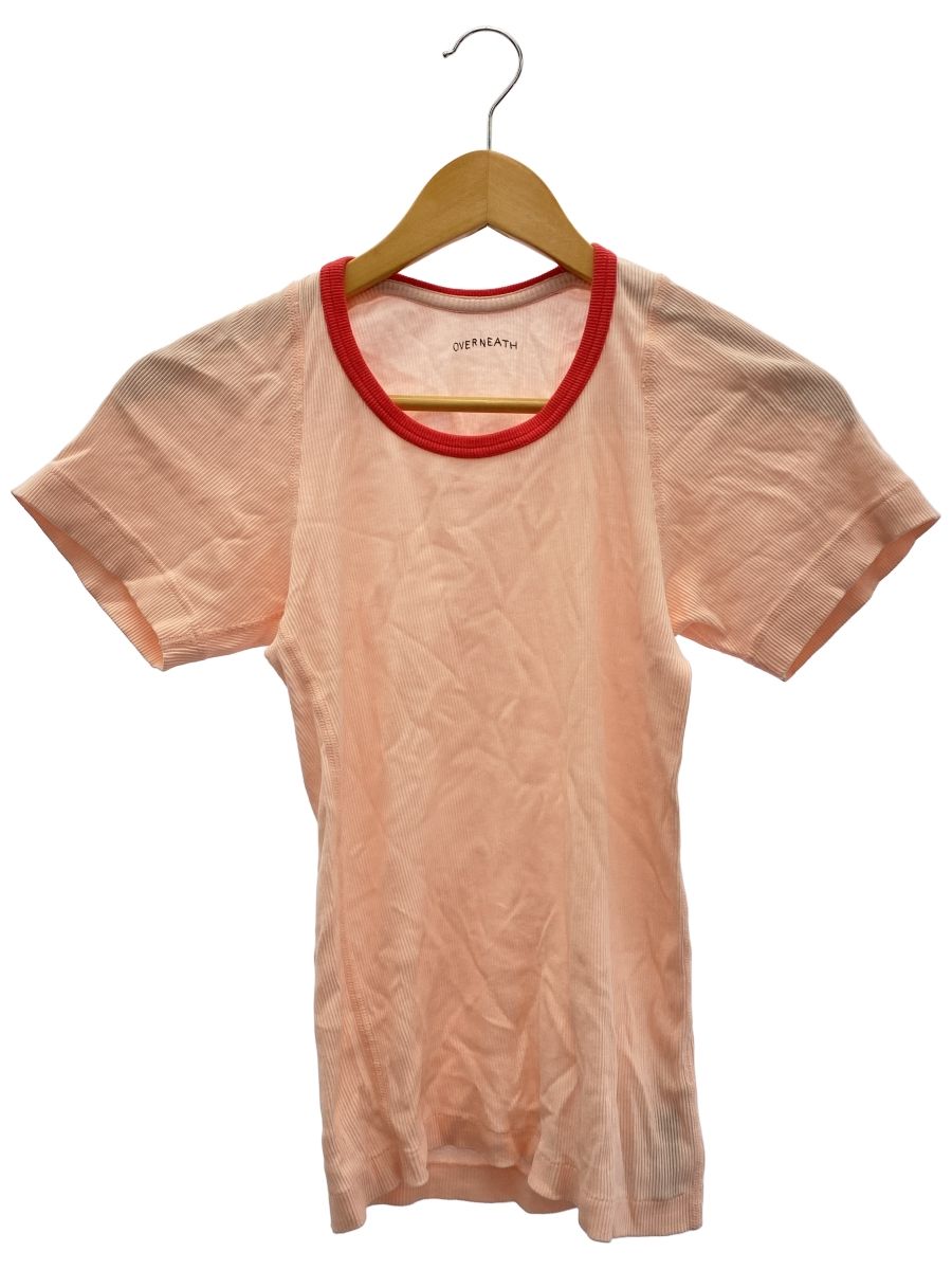 新品　タグなし　overneath rib tee Mサイズ OVERNEATH Rib Tee 027 Tex Tシャツ レディース ピンク S - メルカリ