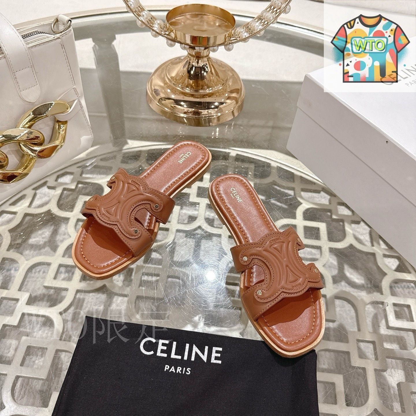 CELINE セリーヌ ヴィンテージ ローマ スリッパ09-AO50 - メルカリ