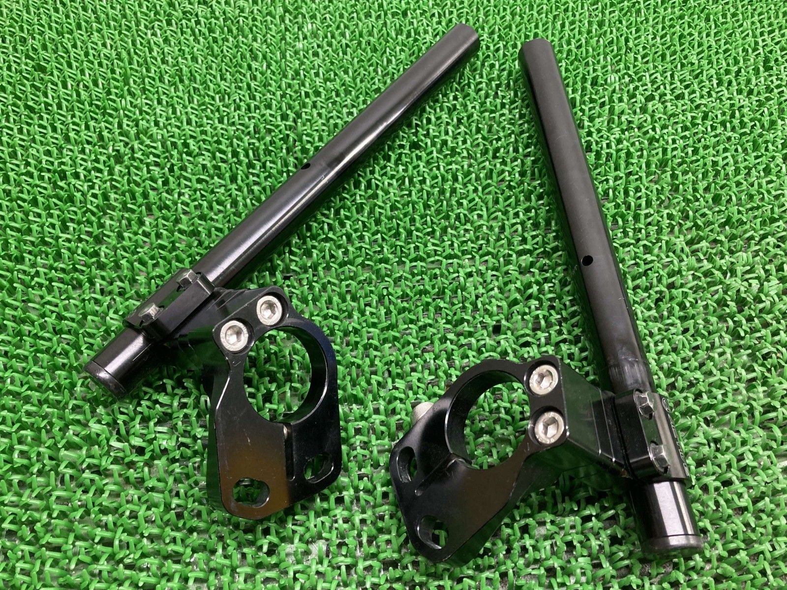 アクティブ製NINJA250 R セパレートハンドル 左右 社外 13-17年EX250L 8-12年EX250K ニンジャ250 アルミ 37φ 曲がり無し Bq