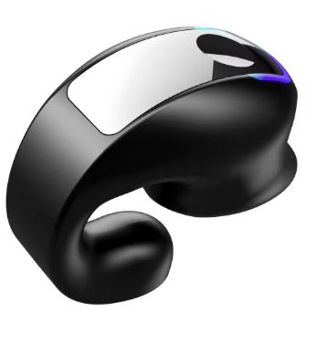 骨伝導 5.3 ワイヤレス Bluetooth ヘッドセット トーキング クリップオン ヘッドセット 痛みのない長時間着用 超長いバッテリー寿命