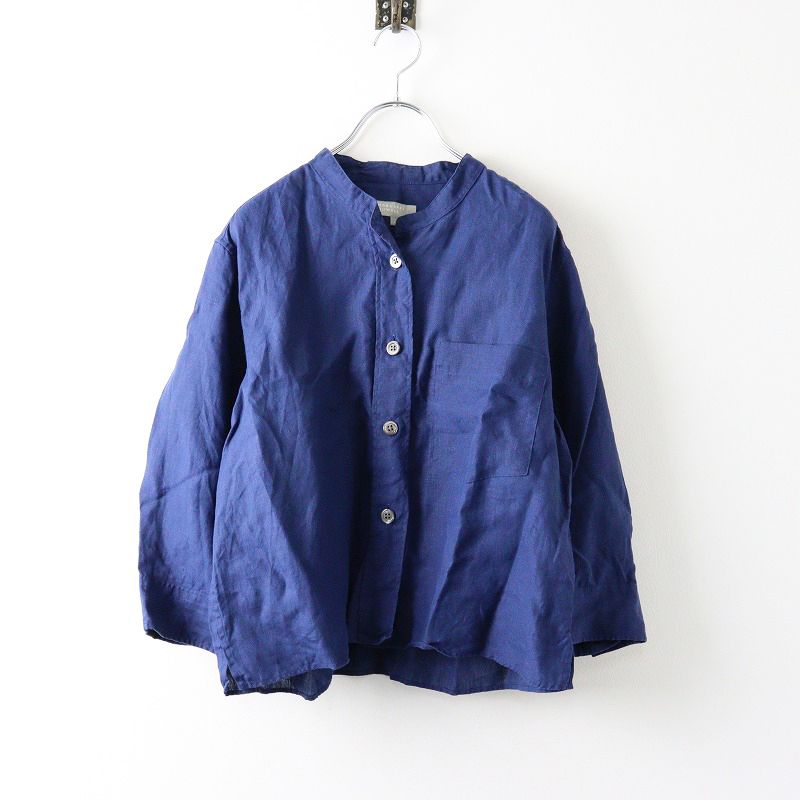 2023SS マーガレットハウエル MARGARET HOWELL SHIRTING LINEN ブラウス 1/ネイビー トップス シャツ【2400013977364】  - メルカリ