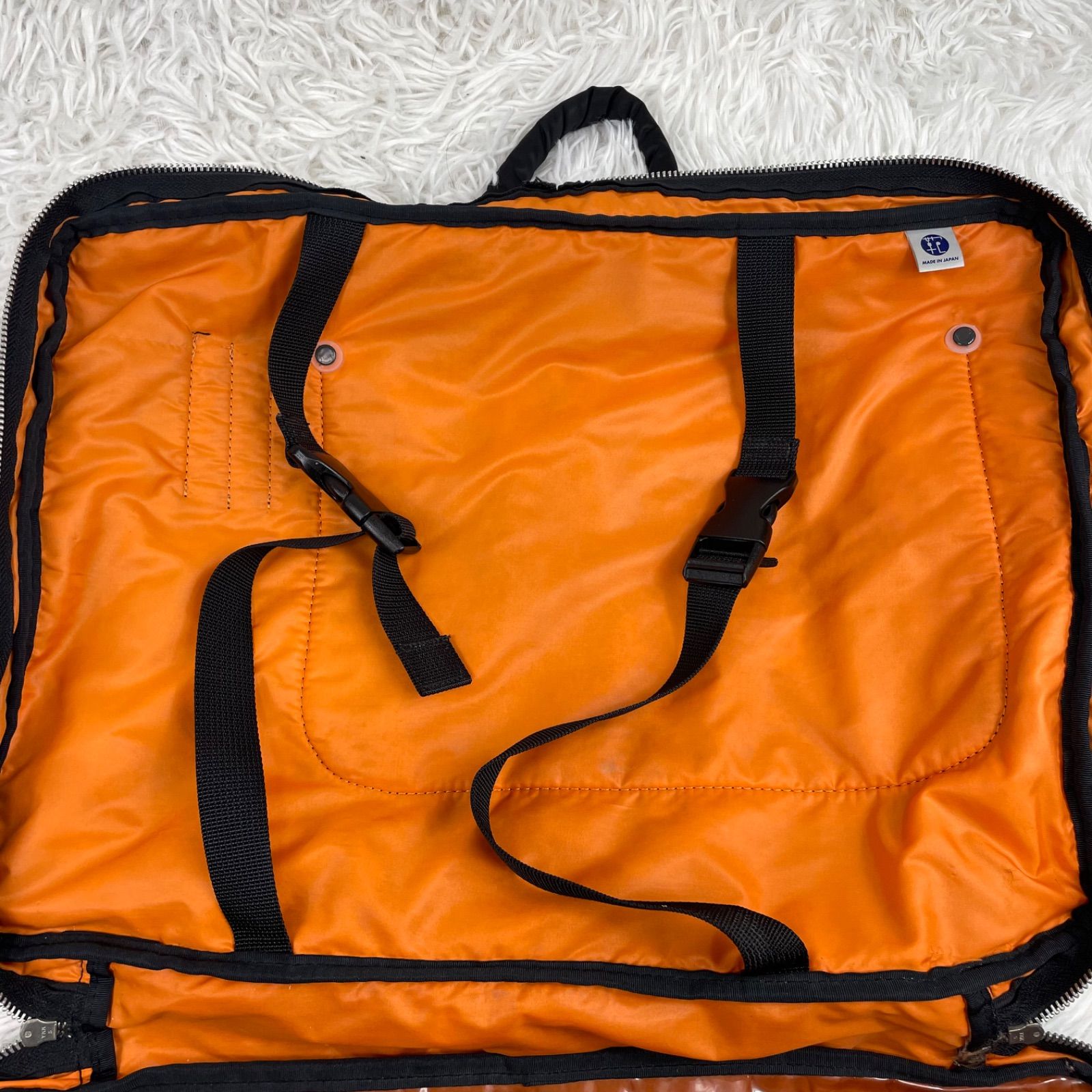 未使用PORTER オレンジ ボストンバッグ 大きめ 収納袋あり PORTER 【未