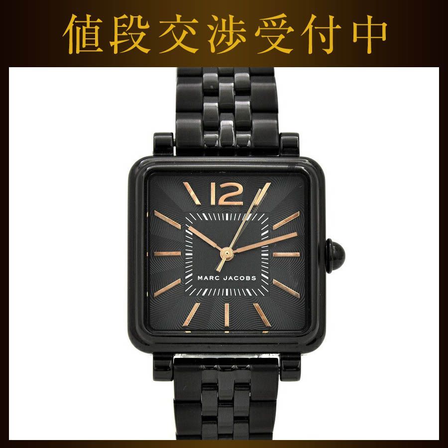 マークジェイコブス 腕時計 ブラック ヴィク MJ3518 美品 可動品