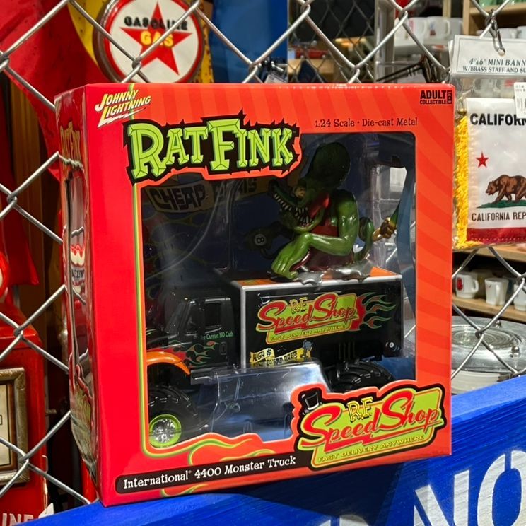 99-0006】RATFINK SPEED SHOP MONSTER TRUCK 1:24ダイキャストミニカー 未開封品 - メルカリ