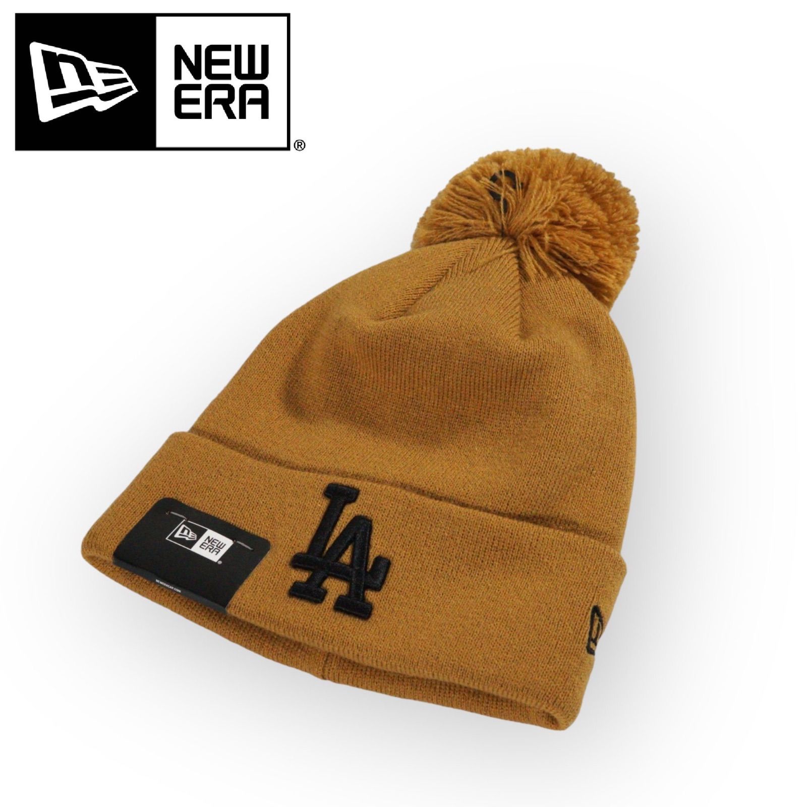 ◇海外正規品◇New Era Pom Beanie ロサンゼルスドジャース WB