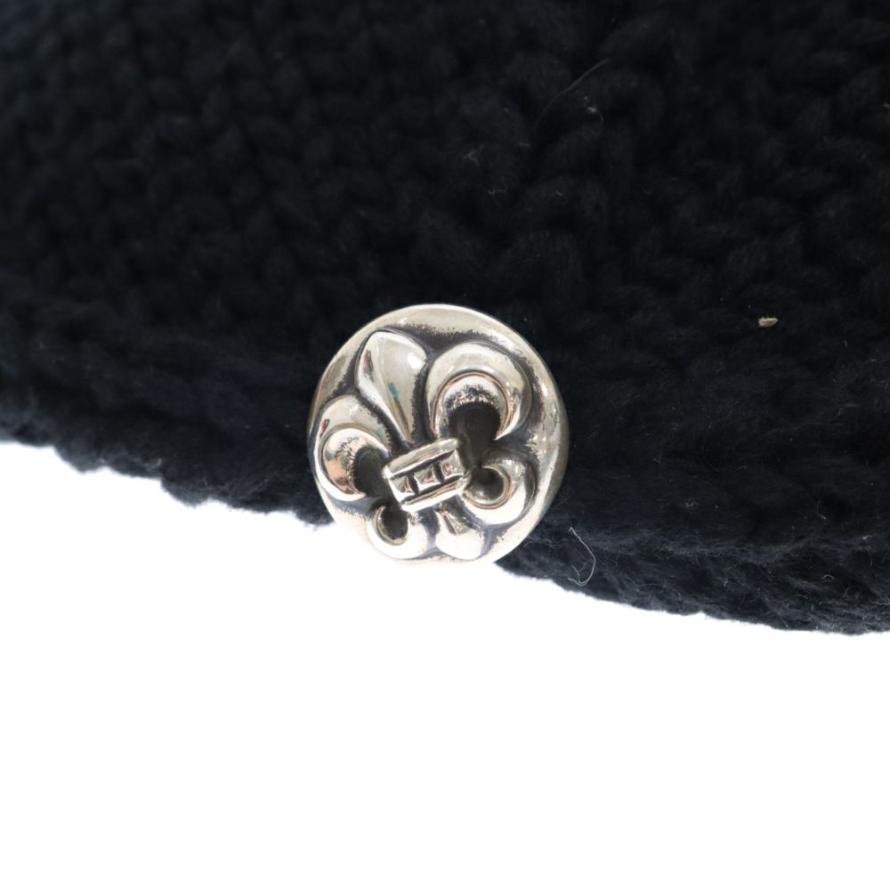 Chrome hearts BSフレアパッチ カシミヤ ビーニー ニット帽 クロムハーツ BS フレア パッチ ニット帽 ビーニー キャップ