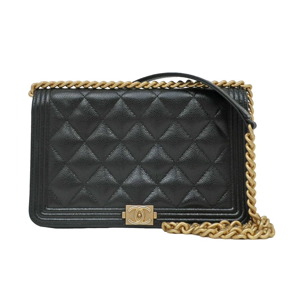 【CHANEL】AP1117 キャビア WOC ボーイ ショルダーバッグ BOY CHANEL シャネル ボーイシャネル チェーンウォレット AP1117