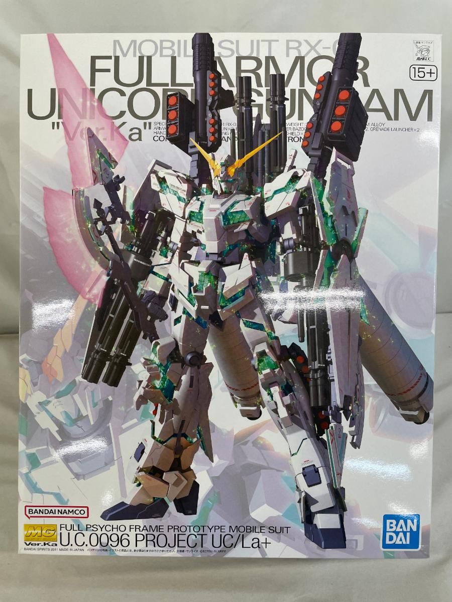 【未開封】MG 機動戦士ガンダムUC フルアーマーユニコーンガンダム Ver.Ka 1/100スケール 色分け済みプラモデル