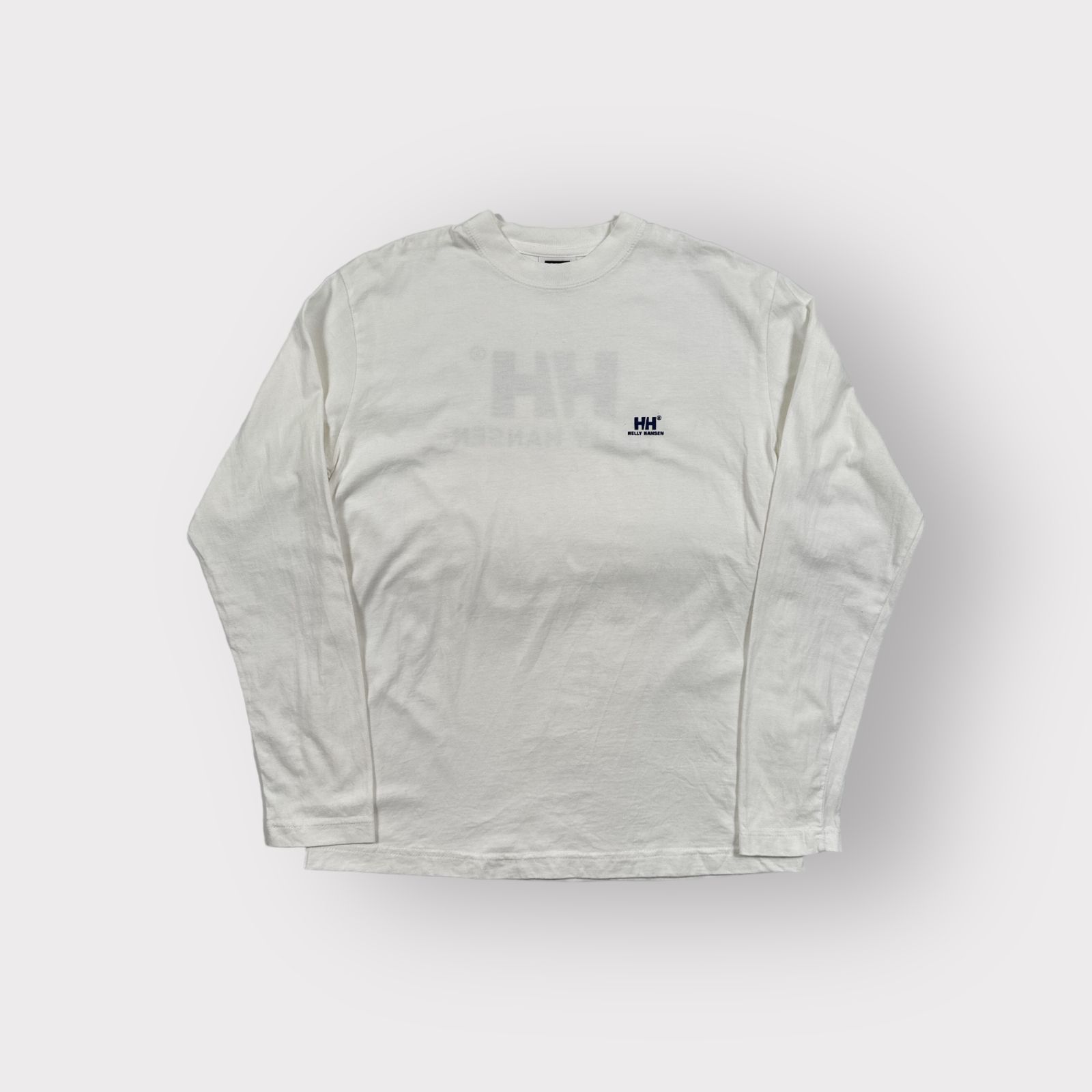 HELLY HANSEN ヘリーハンセン 長袖Tシャツ ロゴ ロンT ホワイト サイズ