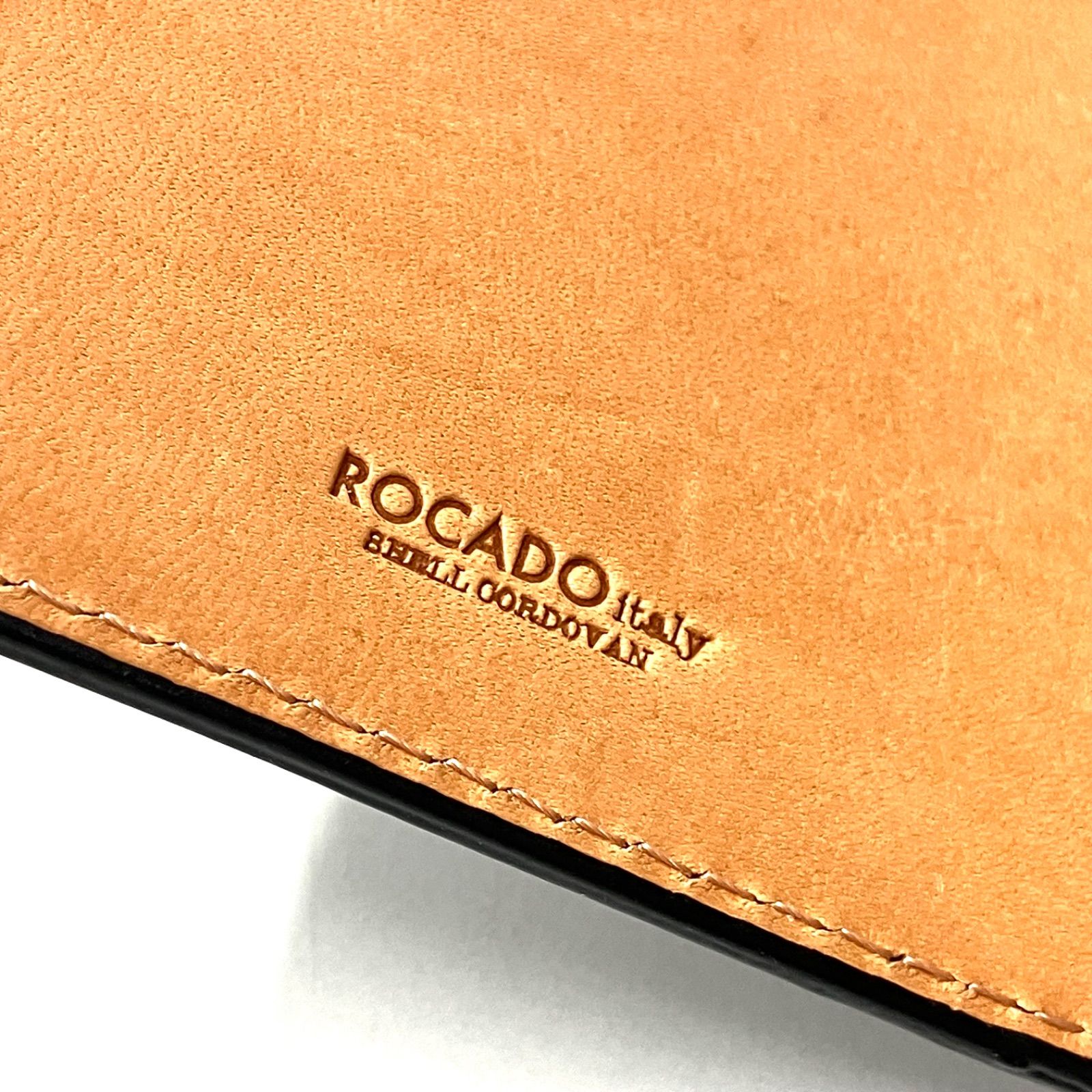 09357】 ROCADO italy SHELL CORDOVAN コードバン レザー 長財布