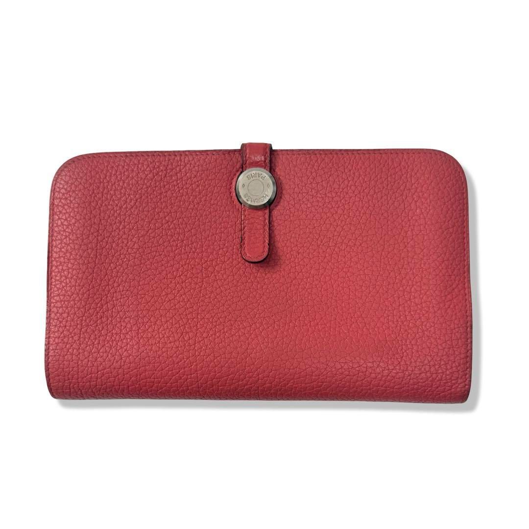 HERMES エルメス ドゴン GM デュオ 二つ折り財布 長財布 ピンク HERMES エルメス ドゴン GM デュオ 二つ折り財布 長財布 ピンク