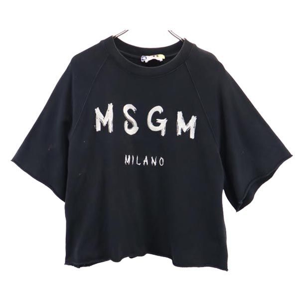 MSGM トレーナー XS 黒 MSGM - ロゴスウェット - MSGM MENS LOGO SWEAT