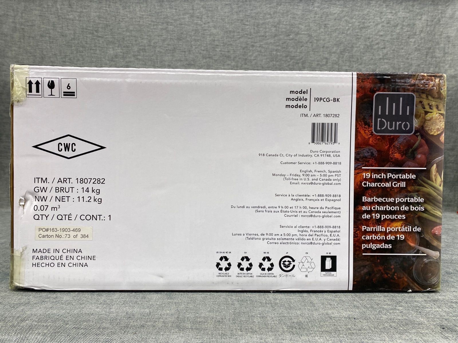 U AY25102373 Duro ポータブルチャコールBBQグリル OLIVEOS_COM_TR